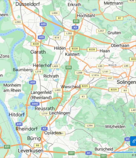 Servicegebiet Monheim am Rhein und Umgebung